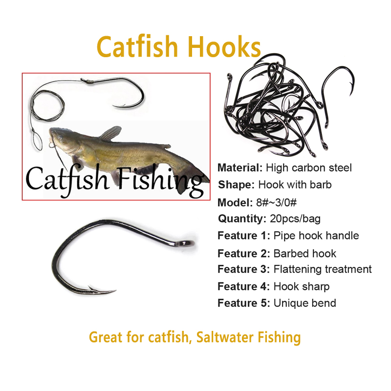 Wifreo 20pcs V รูปร่างปลาดุกตะ - Fishing Hook Barbless บทวิจารณ์และราคา