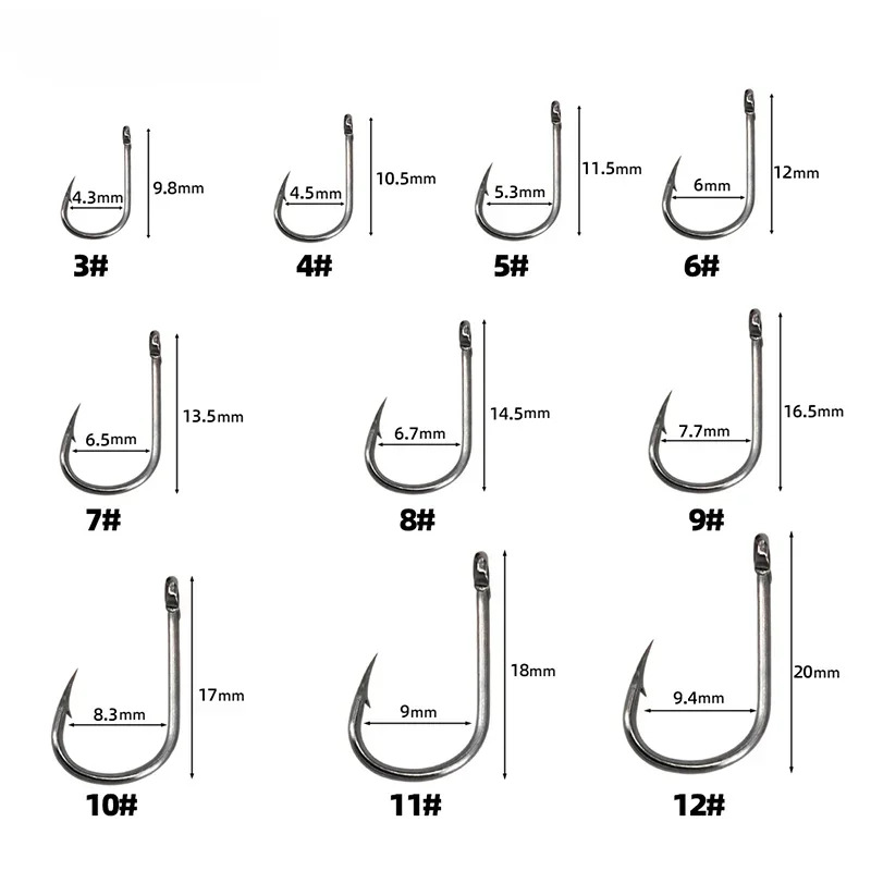 เบ็ดตกปลาเหล็กกล้าคาร์บอน แข็ง - Fishing Hook Barbless บทวิจารณ์และราคา